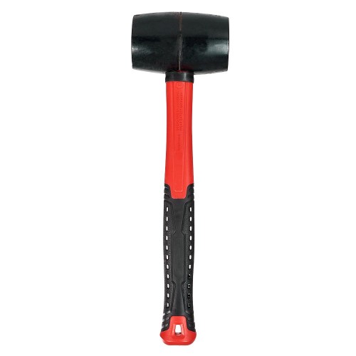 Киянка гумова 450 г чорна, фіберглас Vitals Master - фото 1