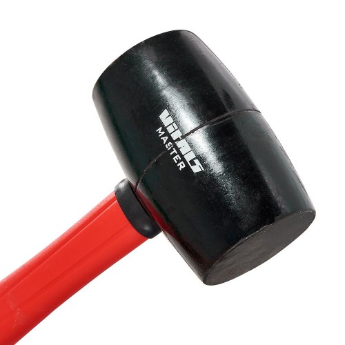 Киянка гумова 450 г чорна, фіберглас Vitals Master - фото 3