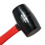 Киянка гумова 450 г чорна, фіберглас Vitals Master - фото 4