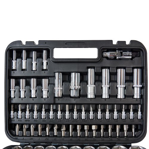 Набір головок торцевих 1/4″ та 1/2″ 94 предмети Vitals Master - фото 6