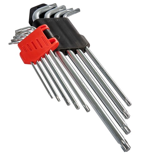 Набір ключів шестигранних подовжених Torx 9 шт. Т10–Т50 Vitals Master - фото 2