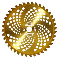 Ніж до мотокоси 40 зуб. (нерж.сталь) з гальванічним покриттям уп. Vitals Жовтий Ніж до мотокоси 40 зуб. (нерж.сталь) з гальванічним покриттям уп. Vitals Жовтий