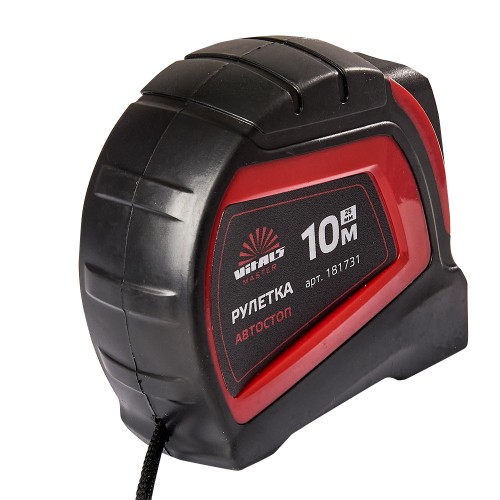 Рулетка 10 м × 25 мм автостоп Vitals Master - фото 2