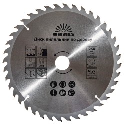 Диск пиляльний Vitals по дереву 250x30/25.4, ATB 40