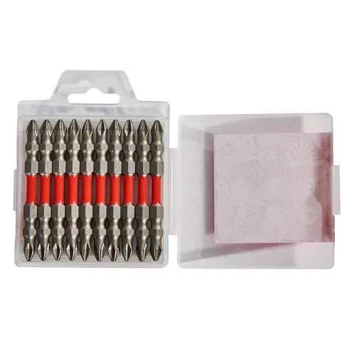 Біти S2 двосторонні PH1+PH2х65 мм, 10 од. Vitals Master - фото 1