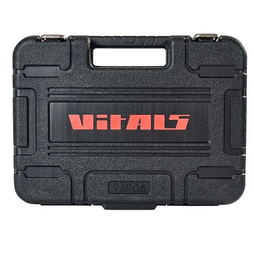 Набір головок торцевих 1/4″ та 1/2″ 73 предмети Vitals Master - фото 5
