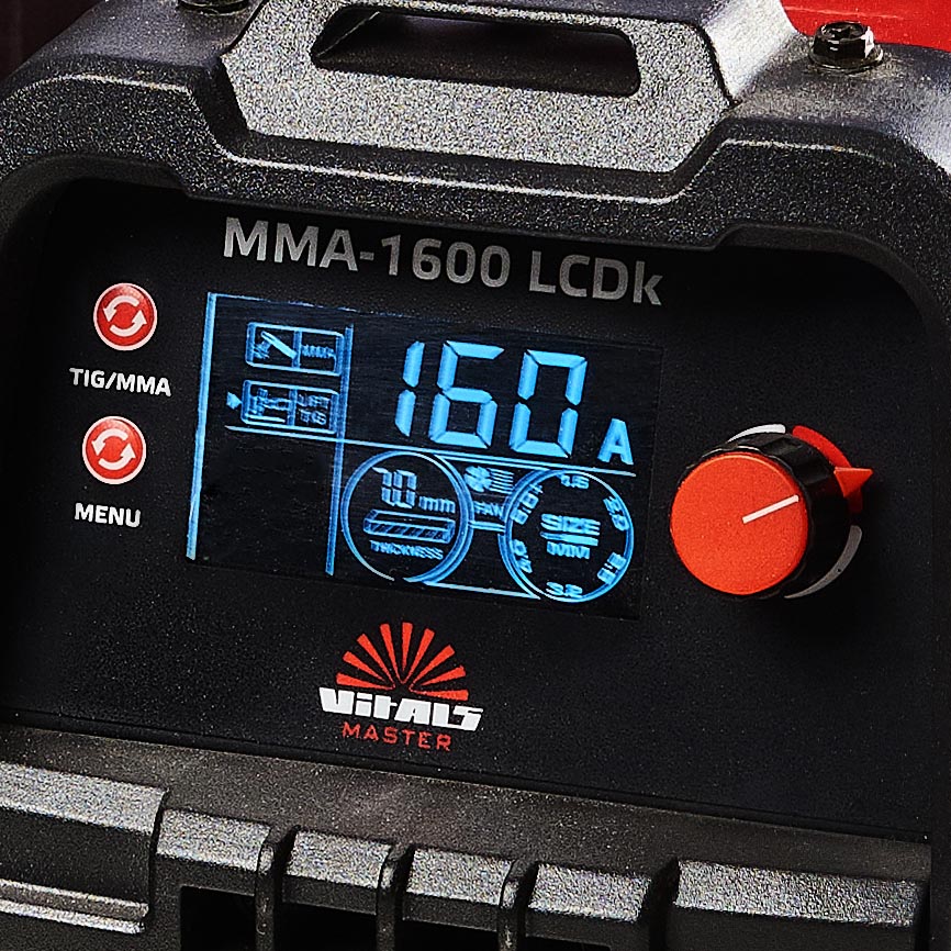 Купити зварювальний апарат Vitals Master MMA -1600 LCDk Зварювальний апарат Vitals Master MMA -1600 LCDk